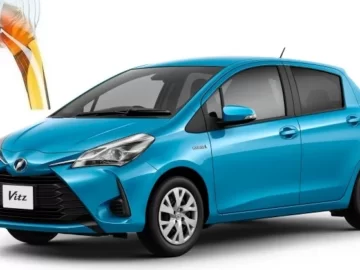 Заправні ємності та марки ПММ Toyota Vitz